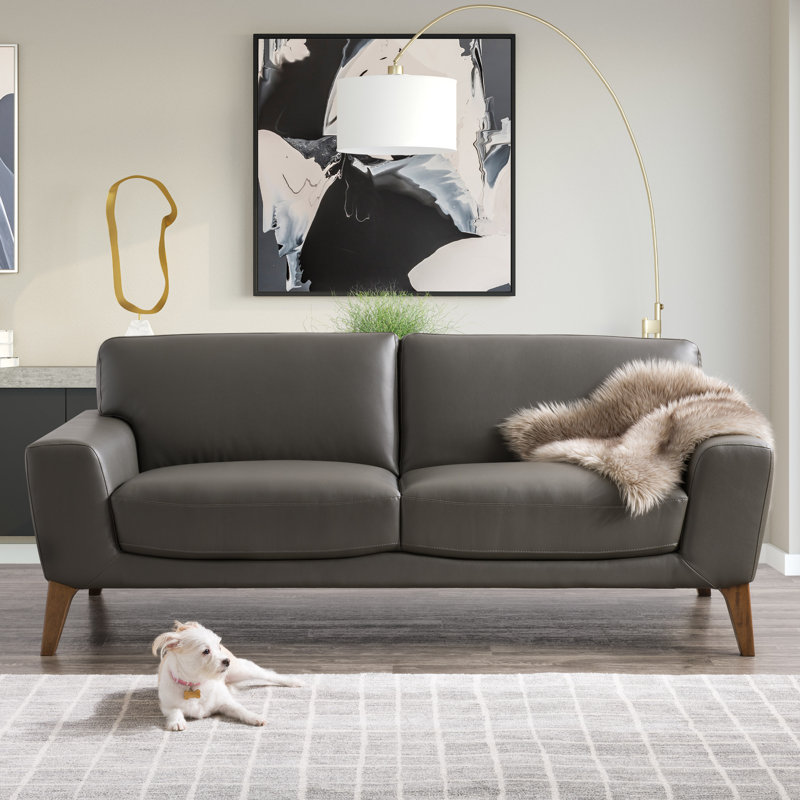 CorLiving 78'' Vegan Leather Sofa & Reviews Wayfair